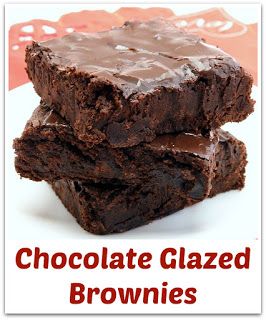 Chocolate Glazed Brownies Glaze For Brownies, Brownie Glaze, Decadent Cheesecake, Chocolate Brownies Recipe, Recipe Cheesecake, Brownie Sundae, Brownie Frosting, Double Chocolate Brownies, Chocolate Chip Brownies