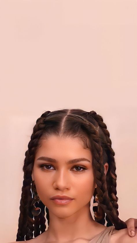 Zendaya Braids, Hairstyles Zendaya, Zendaya Wallpaper, Simple And Easy Hairstyles, Zendaya Hair, Jumbo Twists, Zendaya Maree Stoermer Coleman, Cute Box Braids, Zendaya Outfits