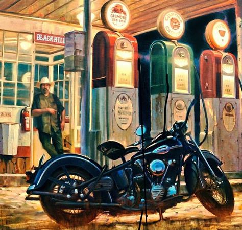 David Uhl, David Mann Art, Harley Davidson Artwork, Vintage Harley Davidson Motorcycles, Motorcycle Artwork, Vintage Motorcycle Posters, Harley Davidson Art, Motorcycle Illustration, Motorcycle Posters