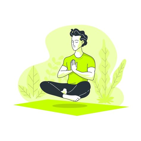 Meditation concept illustration Free Vec... | Free Vector #Freepik #freevector #man #sport #yoga #person Peace Poster, Meditation Poses, Illustration People, Yoga Illustration, Png Illustration, Old Paper Background, Man Illustration, Concept Illustration, Digital Portrait Art