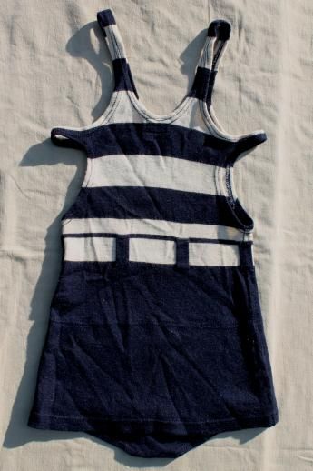 Beach Couture, Flapper Era, Striped Bathing Suit, Vintage Bathing Suits, 1920s Vintage, Vintage Swimsuit, Vintage Swimwear, Swimming Suit, Vintage Nautical