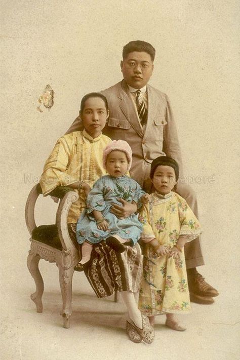 GROUP PHOTOGRAPH OF A CHINESE FAMILY (C1920) Chinese Family Portrait, Chinese Family Photography, Historical Chinese Clothing, Turandot Opera, 60s Photos, Chinese Family, Asian Photography, Chinese Cheongsam, Family Portrait Photography