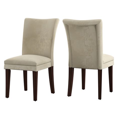 Parson Classic Upholstered Dining Chair (Set of 2) by iNSPIRE Q Bold - Dining Chair - Bed Bath & Beyond - 2216230 Parsons Dining Chairs, Wood Chairs, Dining Chairs Set, Parsons Chairs, Wood Dining Chairs, Curved Back, Chair Legs, Furniture Legs, Furniture Outlet Stores