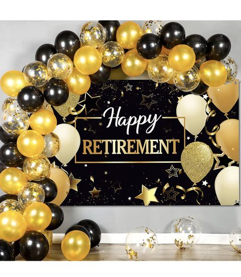 Positano Theme Party, Balloon Photo Booth, Positano Theme, Happy Retirement Decorations, Retirement Party Banner, Retirement Decorations, Balloon Photo, Retirement Party Ideas, Retirement Party Decorations