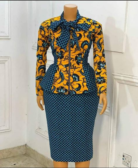 Style With Ankara, African Wear For Ladies, Nigerian Lace Styles Dress, Ankara Clothing, African Print Clothing, Short African Dresses, Best African Dresses, African Dresses Modern, Short Dress Styles