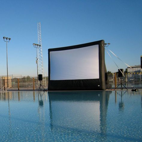 Pro Screen Event Pro Outdoor Movie Screen Kit 16' - PSS Audiovisual Equipment Inflatable Movie Screen, Outdoor Movie Screen, Open Air Cinema, Rear Projection, Outdoor Entertainment, Projection Screen, Movie Screen, Projector Screen, Outdoor Movie