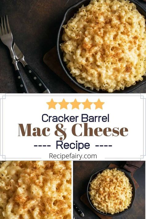 Cracker Barrel Mac And Cheese Recipe, Cracker Barrel Mac And Cheese, Taco Mac And Cheese, Cracker Barrel Recipes, Cheddar Mac And Cheese, Cheesy Mac And Cheese, Boxed Mac And Cheese, Macaroni Cheese Recipes, Creamy Macaroni And Cheese