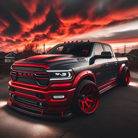 Doge Ram Wallpaper, Cool Truck Wallpapers, Truck Paint Jobs, Ram Trx, Dodge Hellcat, Truck Graphics, Chevy Trucks Silverado, Truck Rims, Customised Trucks