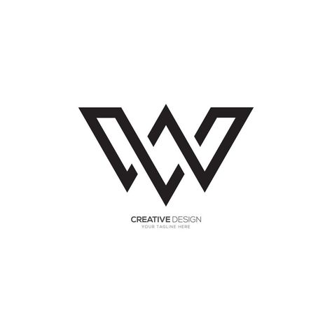 Logo With W, Ww Logo Design, W Logo Design Letter, W Logo Design Ideas, W Letter Design, Wl Logo, Logan Logo, W W Logo, Logo Taxi