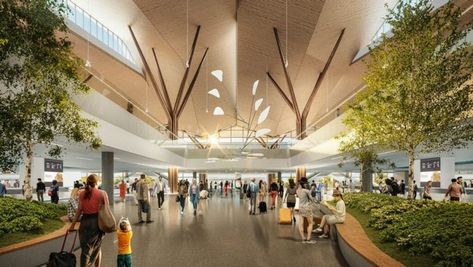 It's a go! $1.4 billion terminal project at Pittsburgh International will get underway soon Terminal Bus, Airport Terminal, Airport Design, Schematic Design, Airports Terminal, Bus Terminal, Commercial Interiors, International Airport, Public Space