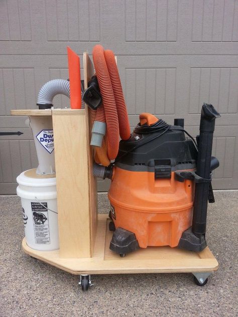 Dust Collector Diy, Dust Deputy, Shop Dust Collection, Woodworking Shop Plans, Dust Collection System, Woodworking Shop Layout, Woodworking Shop Projects, Shop Vacuum, Art Furniture Design