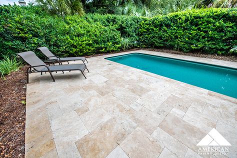 travertine patio ideas — American Paving Design| Paver Design & Installation Company - Bluffton, Hilton Head, Beaufort, Charleston & Savannah Paver Patio Installation, Hardscape Patio, Travertine Patio, Patio Images, Large Pavers, Brick Paver Patio, Clay Pavers, Patio Installation, Outdoor Pavers