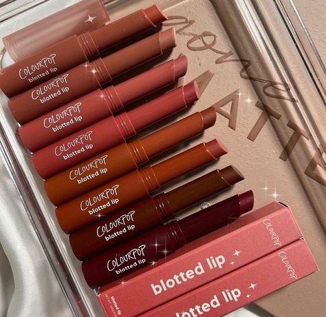 Colourpop Cosmetics Lipsticks, Color Pop Makeup Products, Colorpop Makeup Products, Blotted Lip, Colourpop Lipstick, Mat Lipstick, Makeup Accesories, Makeup Package, Makeup Is Life