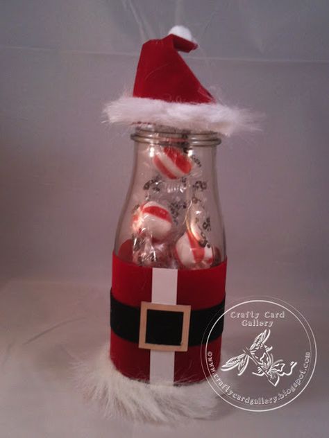 is Coffee Creamer Bottle Crafts, Starbucks Bottle Crafts, Milk Bottle Diy, Starbucks Crafts, Starbucks Bottles, Baby Food Jar Crafts, Crafts With Glass Jars, Getting Ready For Christmas, Frappuccino Bottles