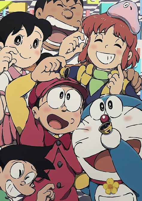 Doraemon Poster, Doraemon Fanart, Doraemon And Nobita Friendship Wallpaper, Doraemon Movie, Fav Cartoon, Friendship Wallpaper, Sinchan Wallpaper, Sinchan Cartoon, Doremon Cartoon