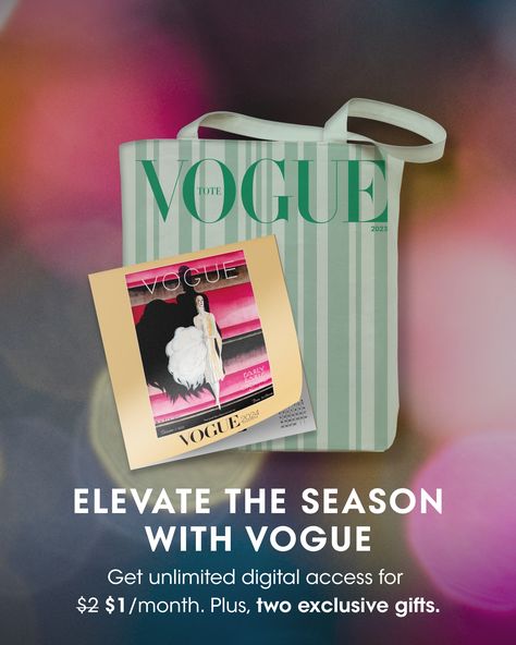 Vogue Digital Subscription Vogue Subscription, Free Subscriptions, Online Accounting, Rococo Style, Exclusive Gift, Customer Care, Supply Chain, Rococo, Free Gifts