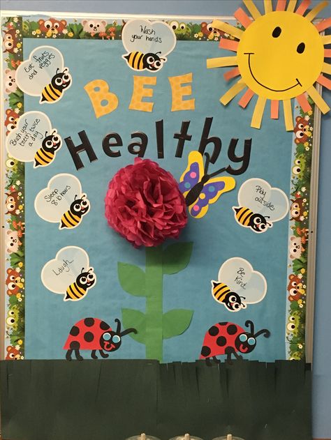 Health Bulletin Board Ideas, Bulletin Board Ideas Winter, Mental Health Bulletin Board Ideas, Safety Bulletin Board, Mental Health Bulletin Board, Office Bulletin Board Ideas, Cafeteria Decorations, School Cafeteria Decorations, Nurse Vibes