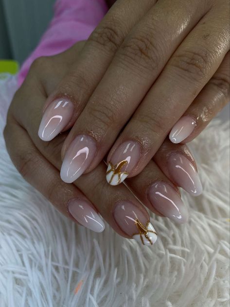 Cute White Fall Nails, Neutral Fall Nails Pumpkin, French Manicure With Pumpkin, White Pumpkin Nails Fall, Pumpkin French Nails, Nude Pumpkin Nails, Pumpkin Tip Nails, Neutral Pumpkin Nails, Fall Baby Shower Nails