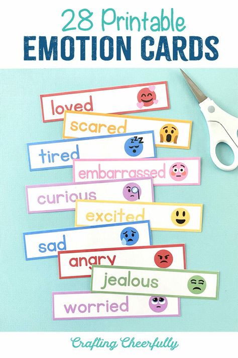 Use these free printable emotion cards with kids! They can be used with my Children's Calendar or on their own for learning activities and games. Pocket Chart Calendar Printables Free, Free Emotions Cards, Free Printable Emotion Cards, Emotion Cards, Therapy Interventions, Emotions Preschool, My Busy Books, Emotion Words, Emotions Posters