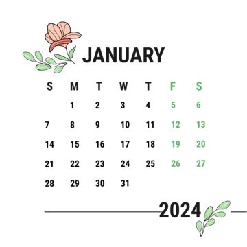 Calendar Clipart, 2024 Monthly Calendar, January Month, Calendar January, Month January, January Calendar, Calendar Icon, Frame Border Design, Calendar Monthly