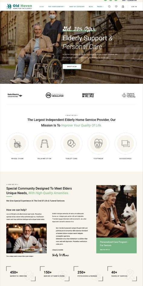 #Home_Care_Website_Design #Aging_Society #Old_Age_Home #Advanced_Typography Home Care Website Design, Medical Ecommerce Web Design, Baby Poster Design, Old Peoples Home, Web Design Inspiration Layout, Old Age Home, Therapy Website, Advanced Typography, Research Poster