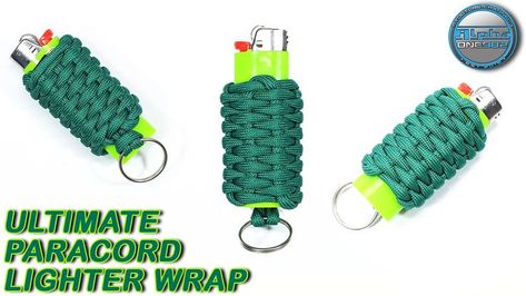 Lighter Wrap, Wrap Tutorial, Knots Guide, Paracord Bracelet Diy, 550 Cord, Amazing Facts For Students, Lighter Case, Diy Weaving, Fire Hose