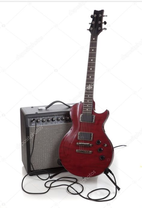 Guitar Reference Photo, Electric Guitar Reference, Guitar Reference, White Electric Guitar, Guitar And Amp, Electric Guitar And Amp, A Stand, Psd Templates, Download Pictures