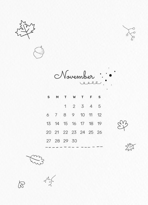 Cute November 2022 calendar template, editable monthly planner vector, doodle style | free image by rawpixel.com / Sasi Nov Calendar, Cursive Bubble Letters, November 2022 Calendar, Cute Doodle Drawing, Monthly Wallpapers, Bts Calendar, Planner Calendar Printables, November Wallpaper, Calendar Vector