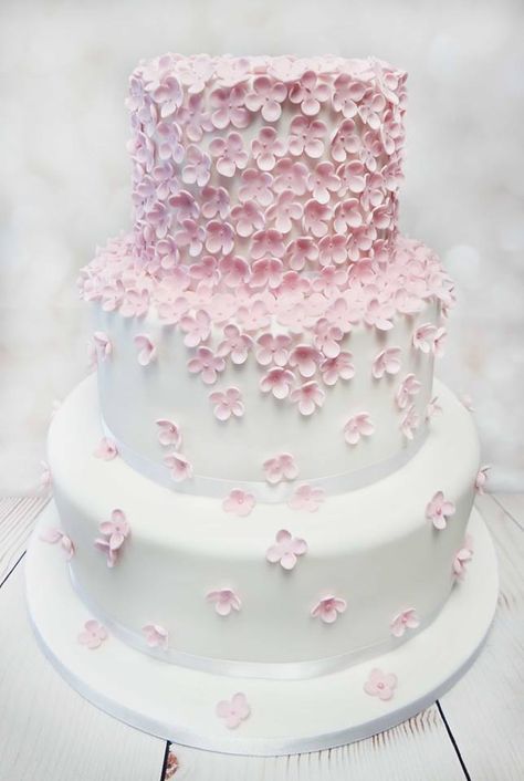 Wedding Cake Hydrangea, Hydrangea Cake, Coral Cake, Bolo Frozen, Spring Feeling, Mini Torte, Exeter Devon, Luxury Cake, Classic Wedding Cake