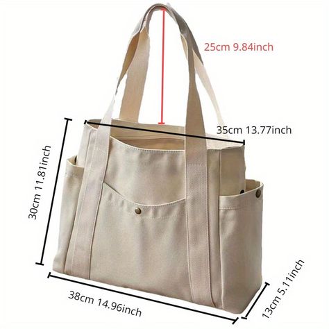 Faster shipping. Better service Sac Diy, Handbags For School, Retail Bags, Merchandise Bags, Pocket Handbag, Commuter Bag, Style Preppy, Tote Bag Pattern, Shopping Tote Bag