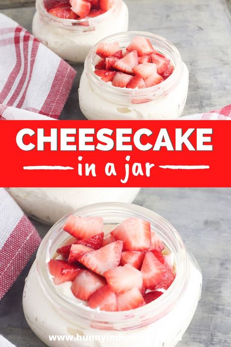 If you’re looking for cheesecake jar recipes, this no bake cheesecake easy is the perfect gluten free cheesecake recipe! They’re fun desserts in a jar that is also no bake jar cheesecake. Looking for cheesecake recipes? This no bake cheesecake with cool whip is an easy gluten free no bake cheesecake. They’re also cute desserts in a jar recipe and jar cheesecake no bake. Gluten Free No Bake Cheesecake, No Bake Cheesecake Easy, Gluten Free Strawberry Cheesecake, Cheesecake With Cool Whip, Strawberry Cheesecake In A Jar, Gluten Free Cheesecake Recipe, Jar Cheesecake, Cheesecake Jar, Desserts In A Jar