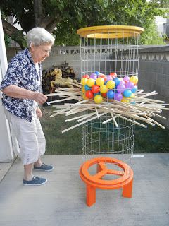 I love it!!   Life-size Kerplunk game (with instructions). I am not sure why but this looks  fun! Kerplunk Game, Cookout Ideas, Summer Cookout, Bbq Dinner, Summer Life, Aktivitas Montessori, Yard Games, Backyard Games, Backyard Bbq