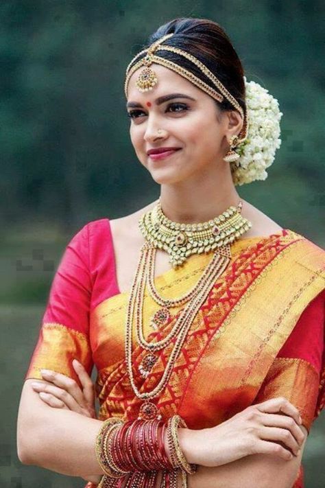 Odisha Saree Store: Deepika Padukone Love to Wear Indian Silk Saree Deepika Padukone Saree, South Indian Wedding Hairstyles, ऐश्वर्या राय, Chennai Express, Deepika Padukone Style, Indian Wedding Hairstyles, Hindu Bride, South Indian Weddings, Indian Bridal Hairstyles