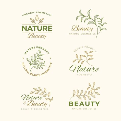 Cosmetics Logo, Logos Vintage, Make Up Cosmetics, Plant Logos, Florist Logo, Cosmetica Natural, Cosmetic Logo, Desain Editorial, Beautiful Logos Design