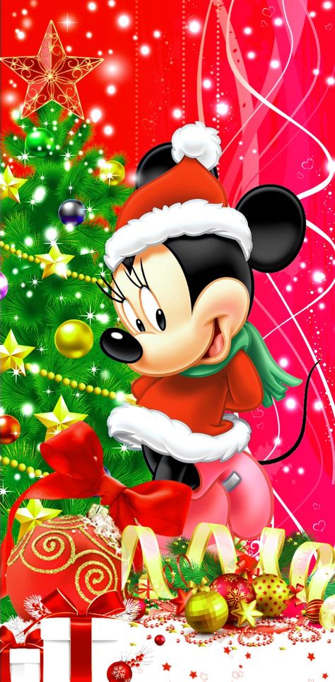 Minnie Wallpaper, Disney Characters Christmas, Disney Merry Christmas, Mickey Mouse Wallpaper Iphone, Minnie Mouse Images, Disneyland Christmas, Minnie Mouse Pictures, Mouse Pictures, Mickey Mouse Pictures