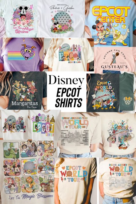 Epcot Themed Shirts, Figment Disney Shirt, Shirts For Epcot Disney, Epcot Family Disney Shirts, Outfit Ideas For Epcot, Kids Epcot Outfit, Family Epcot Outfits, Epcot Outfit Ideas Family, Figment Outfit