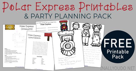 Polar Express Printables, Polar Express Printable, Polar Express Worksheets, Polar Express Crafts, Elf Breakfast, Polar Express Activities, Polar Express Tickets, Polar Express Christmas Party, Polar Express Theme