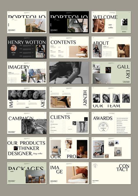 Modern and creative portfolio design layouts for designers to showcase their work. Includes tips and tricks on how to create a visually appealing and effective portfolio that will impress potential Company Portfolio Design Layout, Portfolio Site Design, Creative Portfolio Design, Portfolio Design Layouts, Ppt Template Design, Graphic Design Portfolio Layout, Company Portfolio, Portfolio Design Layout, Power Points