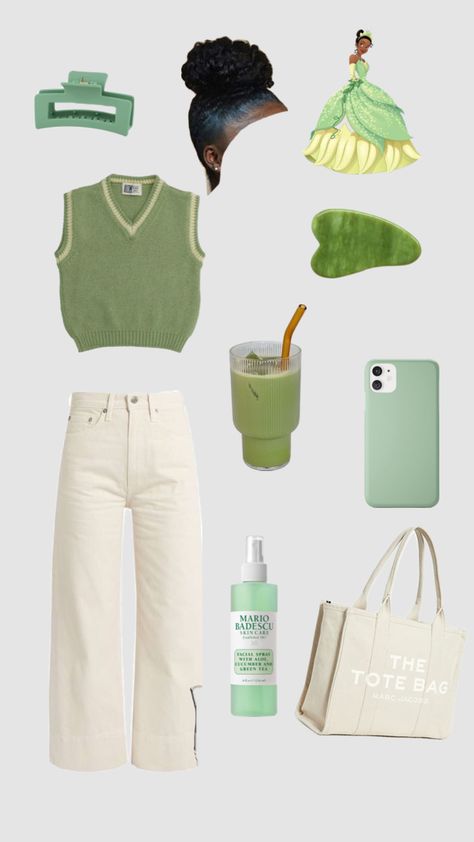 Tiana inspired casual outfit ￼ Tiana Inspired Outfits, Tiana Outfit, Princess Tiana, Inspired Outfits, Outfits Casual, Casual Outfit