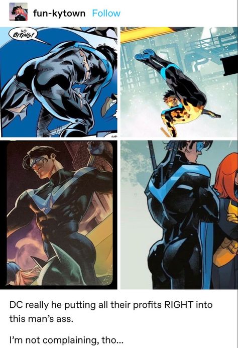 Nightwing Funny, Nightwing Comic, Dc Comics Funny, Wholesome Comics, Desenho Tom E Jerry, Batfamily Funny, Robin Comics, Big Feelings, Rwby Comic