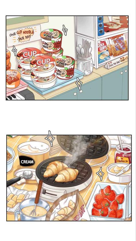 Webtoon Panels, Odd Girl Out, 귀여운 음식 그림, Foodie Art, Food Cartoon, Food Illustration Art, Kawaii Illustration, Cute Food Drawings, Cute Food Art