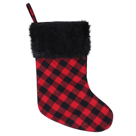 Buffalo Plaid Stockings, Red Plaid Christmas, Plaid Stockings, Plaid Christmas Stockings, Mantel Shelf, Plaid Christmas, Christmas Stocking, Buffalo Plaid, Red Plaid