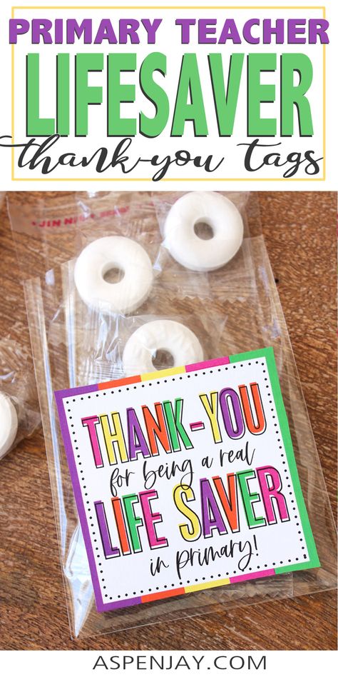 Give some a little note of thanks with these fun thank-you lifesaver gift tags! Free printable be perfect to give to a school teacher, a teacher at church, or a coworker! Employee Appreciation Free Printable, Substitute Teacher Thank You, Substitute Appreciation Gifts, Primary Substitute Thank You, Thank You For All You Do Printable Free, Substitute Teacher Appreciation Gifts, Teacher Appreciation Week Gifts Diy, Substitute Appreciation, Primary Teacher Appreciation