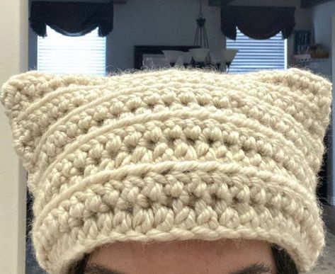 cat ear beanie: Enjoy making this #Crochet interactive pattern by beanie-babes (@grandmama) only on @ribblr_it with unique tools - Free App available! Get this pattern now and start crafting! Crochet Cat Beanie Free Pattern, Cat Ear Beanie Crochet Pattern, Cat Beanie Pattern, Cat Ear Beanie, Beanie Crochet Pattern, Ear Beanie, Cat Eared Beanie, Unique Tools, Cat Beanie