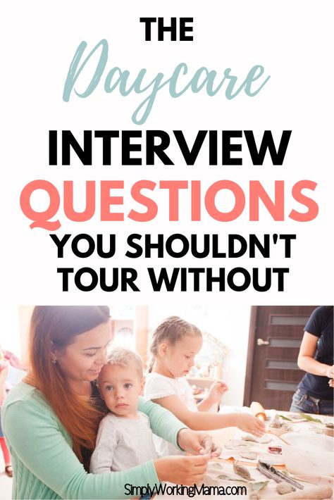 Choosing the right daycare can be a stressful process. Whether you have an infant or a toddler, be prepared for your tour with targeted questions that will help you make your decision. #simplyworkingmama #daycaretour #daycarechecklist #infant #toddler Daycare Tour Questions, Questions To Ask Daycare Provider Infant, Questions To Ask Daycare, Daycare Checklist, Infant Daycare, Toddler Daycare, Baby Information, Daycare Providers, Advice For New Moms