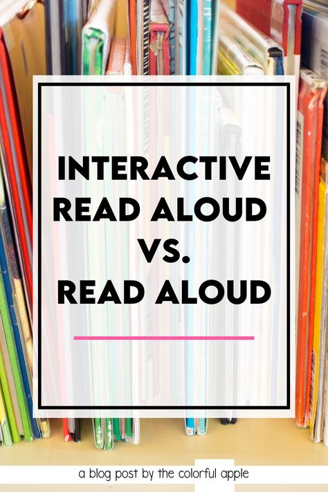 Read Alouds Kindergarten, Preschool Charts, Read Aloud Activities, Reading Aloud, Sped Classroom, Interactive Read Aloud, Interactive Reading, Read Aloud Books, Read Alouds