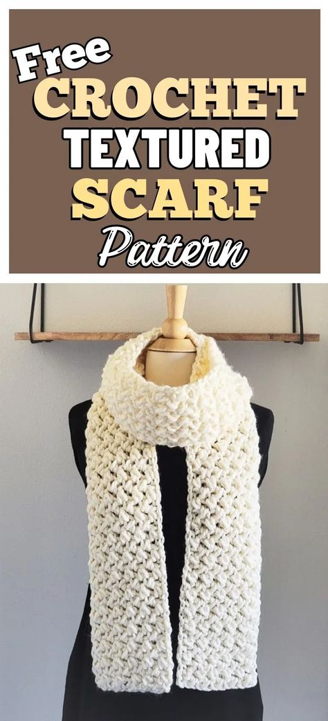 Discover cozy style with our free chunky crochet scarf pattern! Create a stylish and warm accessory with easy-to-follow instructions. This beginner-friendly crochet project is perfect for crafting a quick and fashionable scarf. Get started on your crochet journey now. chunky crochet scarf pattern free| chunky yarn scarf crochet pattern free Chunky Crochet Scarf Pattern Free, Chunky Yarn Scarf, Chunky Crochet Scarf Pattern, Scarf Crochet Pattern Free, Chunky Scarf Pattern, Crochet Scarf Pattern Free Easy, Shawl Crochet Pattern Easy, Crochet Infinity Scarf Free Pattern, Easy Crochet Scarf Pattern