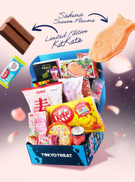 Japanese Candy Box, Japanese Snack Box, Japanese Candy Snacks, Japanese Drinks, Instant Ramen, Japanese Candy, Japanese Snacks, Snack Box, Salty Snacks