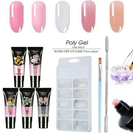 Nail Extension Gel Kit, Enhancement Builder Temperature Color Changing Acrylic Extension with Slip, for Girls Girlfriend Mother DIY at Home Description: 1.This nail polish is full of color, which will make your nails look better and have a sense of color. 2.This product is available in a variety of colors, you can choose the right product according to your needs. 3.Each group of gel nail polish contains a variety of colors, you can have different colors of nails every day. 4.Suitable for natural Acrylic Nail Brush, Building Model, Soak Off Gel Nails, Gel Set, Gel Nail Kit, Nail Art Set, Gel Extensions, Builder Gel, Nail Essentials