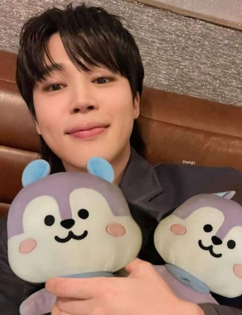 Mang Plush, Bts Jimin Cute, Cute Hands, Bt21 Mang, Jimin Cute, V Smile, Jimin Cute Selca, Smile Icon, Jimin Selca